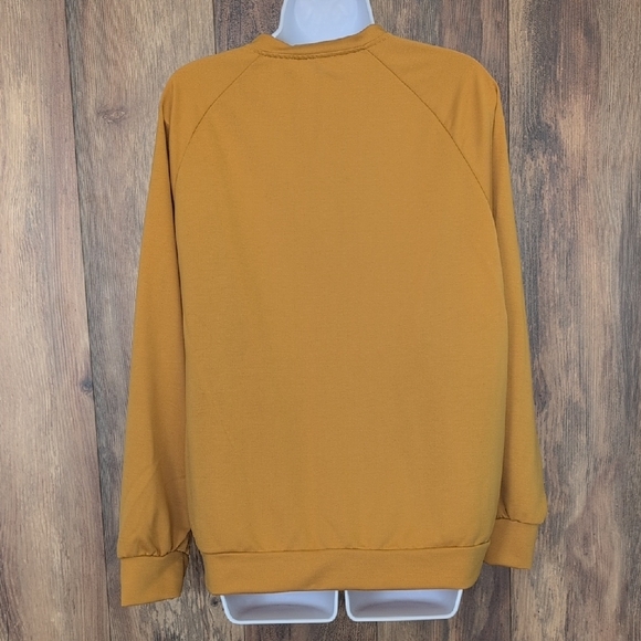 Golden Daisy Women's Crew Neck Sweatshirt Top "Let it Be" L - Picture 4 of 6